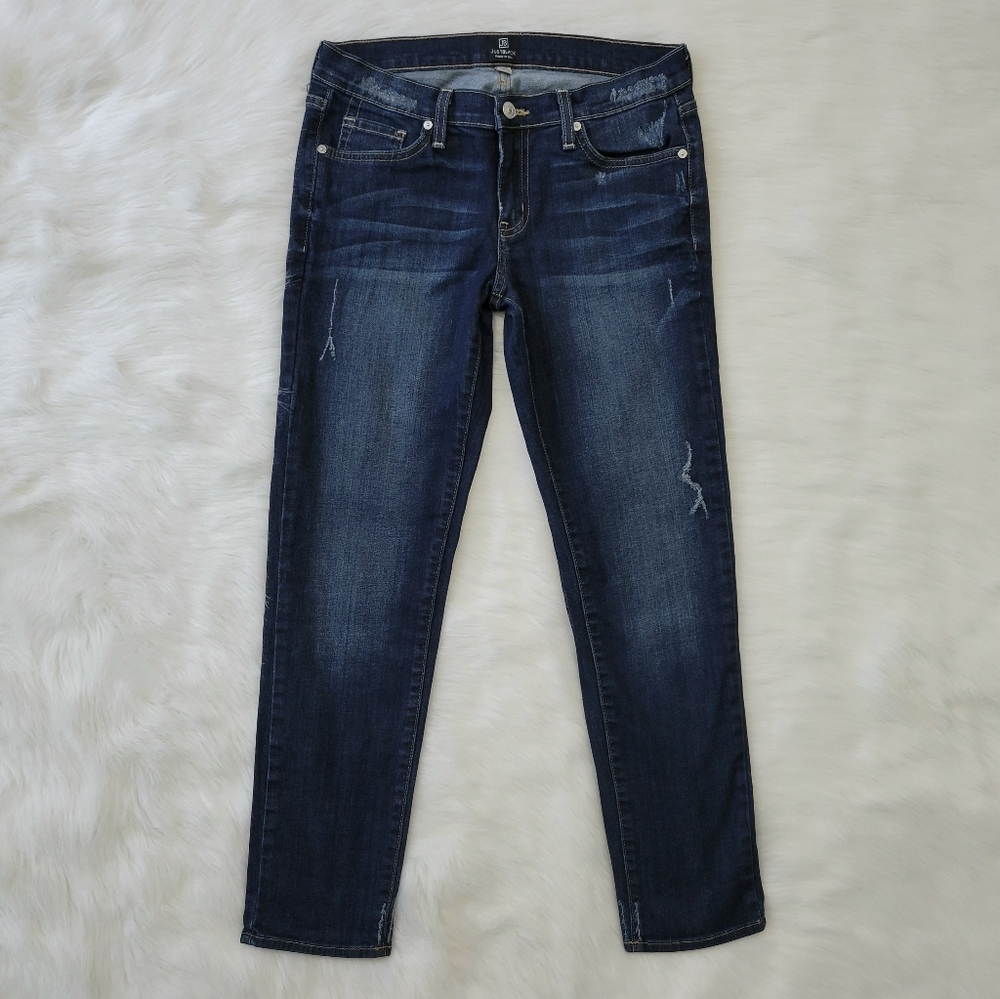 JustBlack Dark Distressed Skinny Stretch Jeans Women's 26
